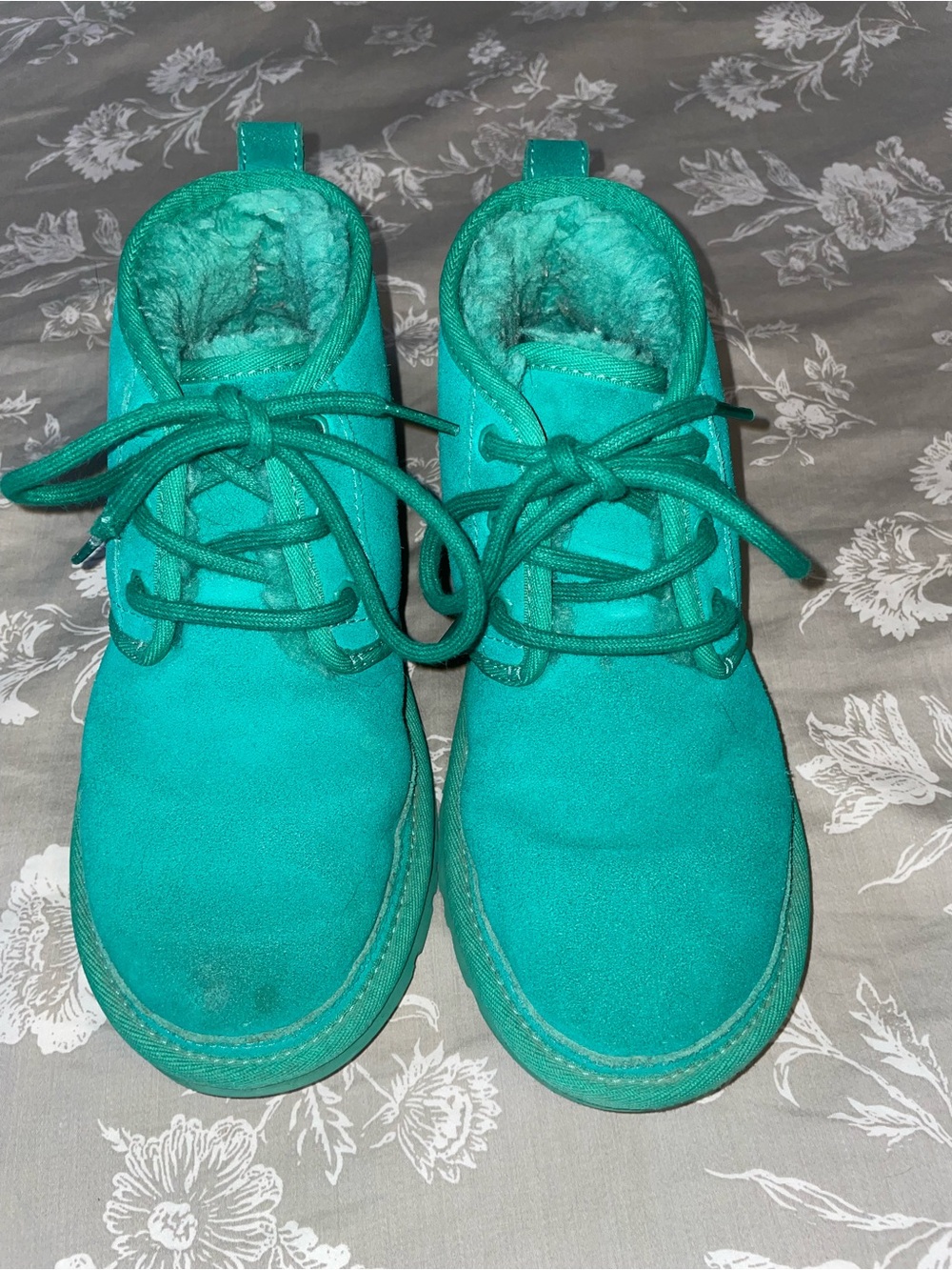 UGG green Lace-Up womens Boots sz 6